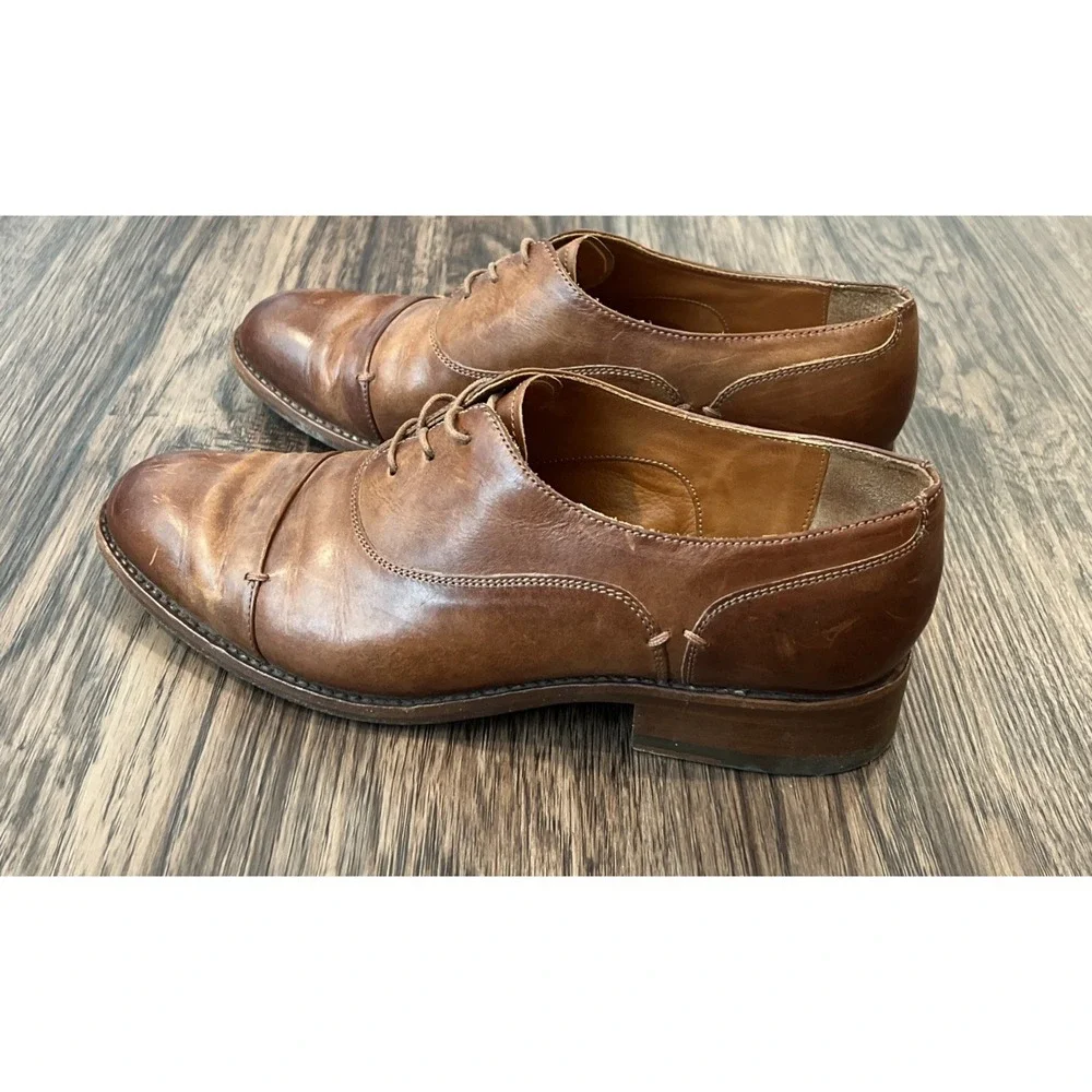 Ariat Two 24 Austen Oxford Lace-Up Brown Smooth Leather Womens Shoes Size 8.5 B
